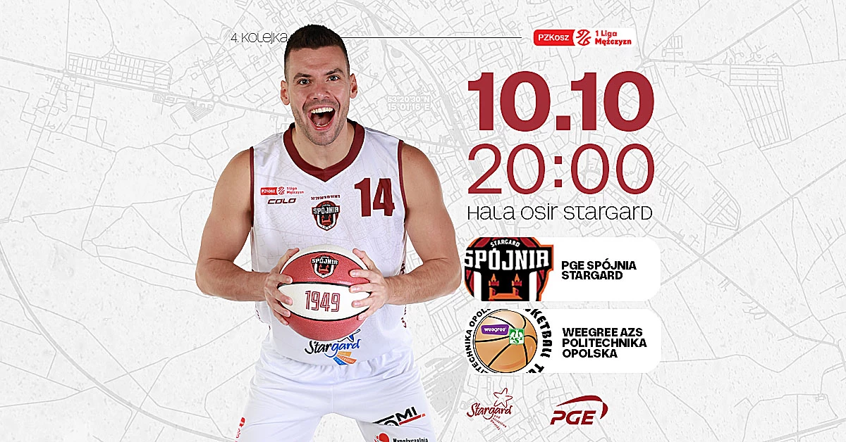 PGE Spójnia Stargard vs Weegree AZS Politechnika Opolska